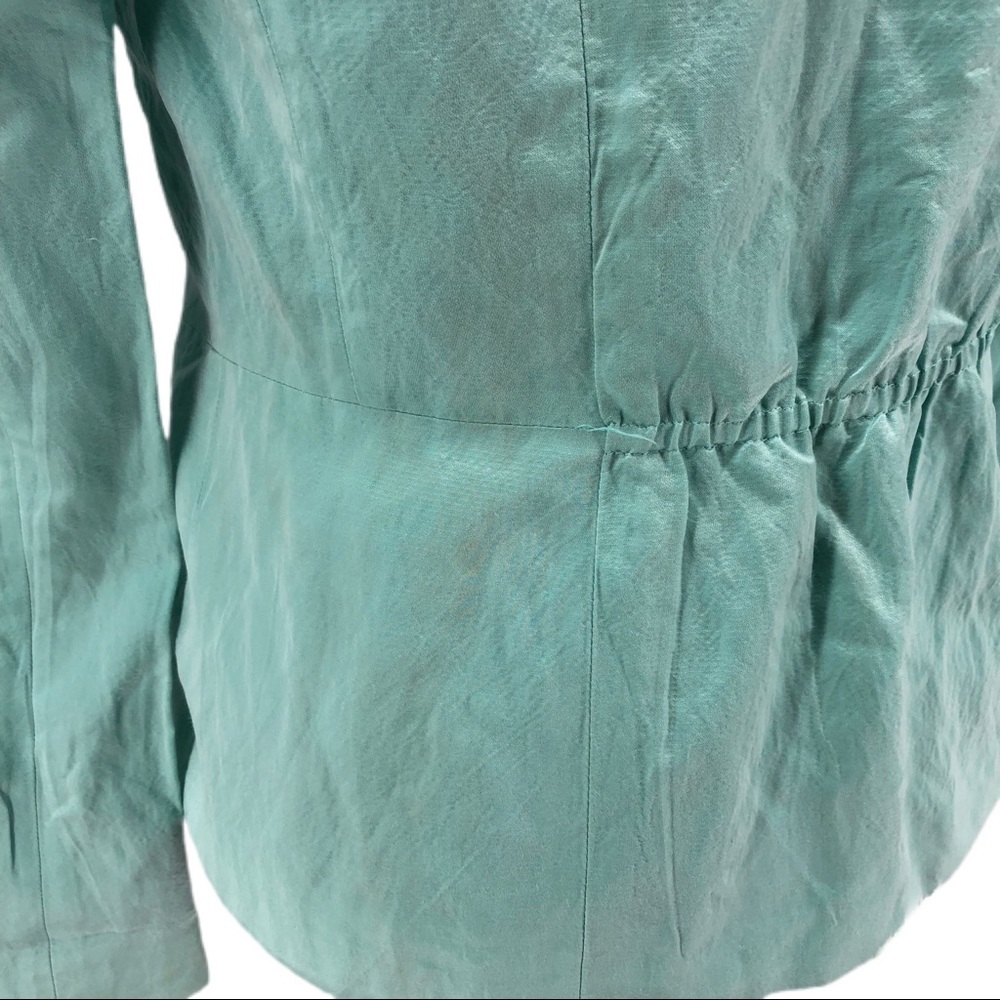 Lafayette 148 New York Blue/Green 3/4 Sleeve Blazer - Picture 8 of 11